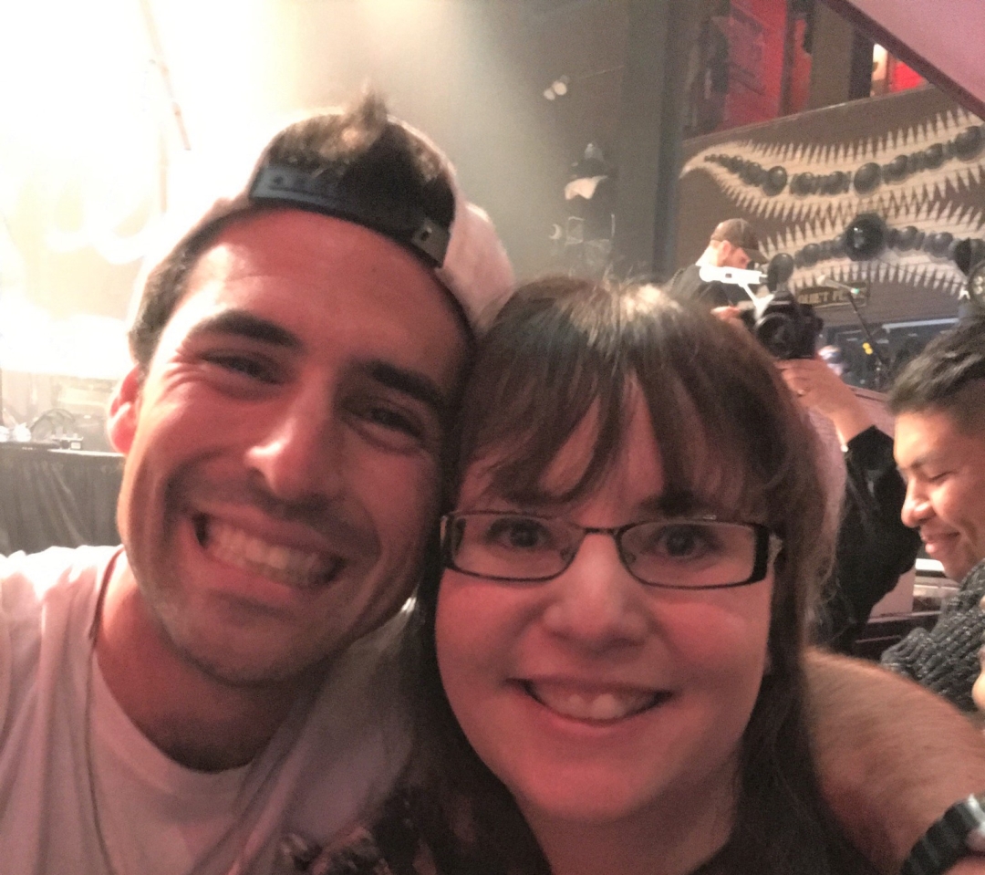 Adam Friedman and music blog author Lindsey Flagg pictured at the house of blues chicago.